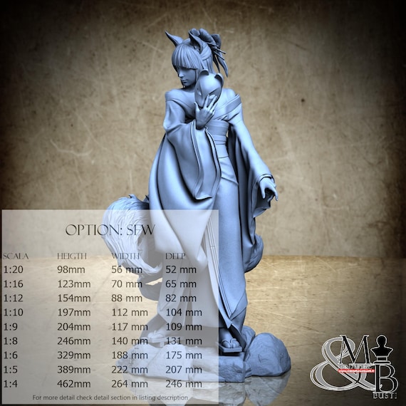 Amaterasu, 2024-06 (2 Stili), di ca_3d_art, miniatura da assemblare e colorare, resina