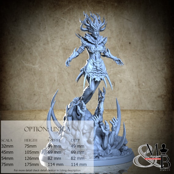 Beatrice, Dante's Inferno, Clay Cyanide Miniature, miniature to assemble and color, in resin