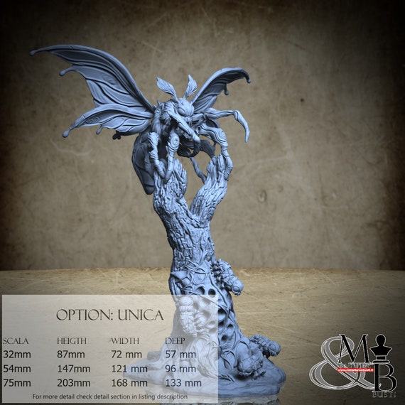 Heralds Of Light : Matron Moth, M19, by Ronin Art Workshop, miniature to assemble and paint, resin