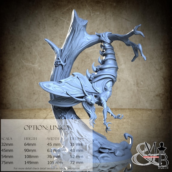 Newborn Fairy, Dark Metamorphosis, by Great Grimoire, miniature to assemble and color, resin