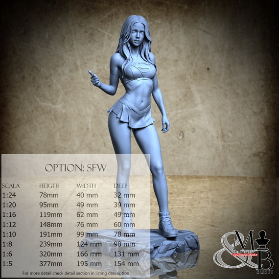 Supergirl, Novembre 2023, Stepanov Sculpt, miniatura da assemblare e colorare, in resina