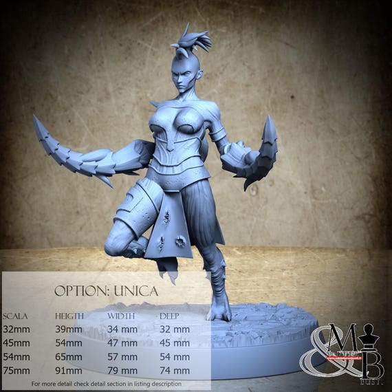 Morvyna, Sodomite Vexxers, by Clay Cyanide Miniatures, miniature to assemble and paint, resin