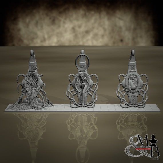 Infected Hybernation Pod (Diorama), Resin Miniature to Assemble and Paint