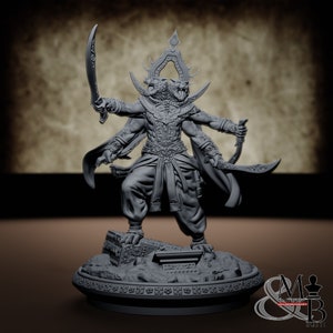 Rakshasa, resin miniature to be mounted and colored, role-playing, DnD, RPG, RDR