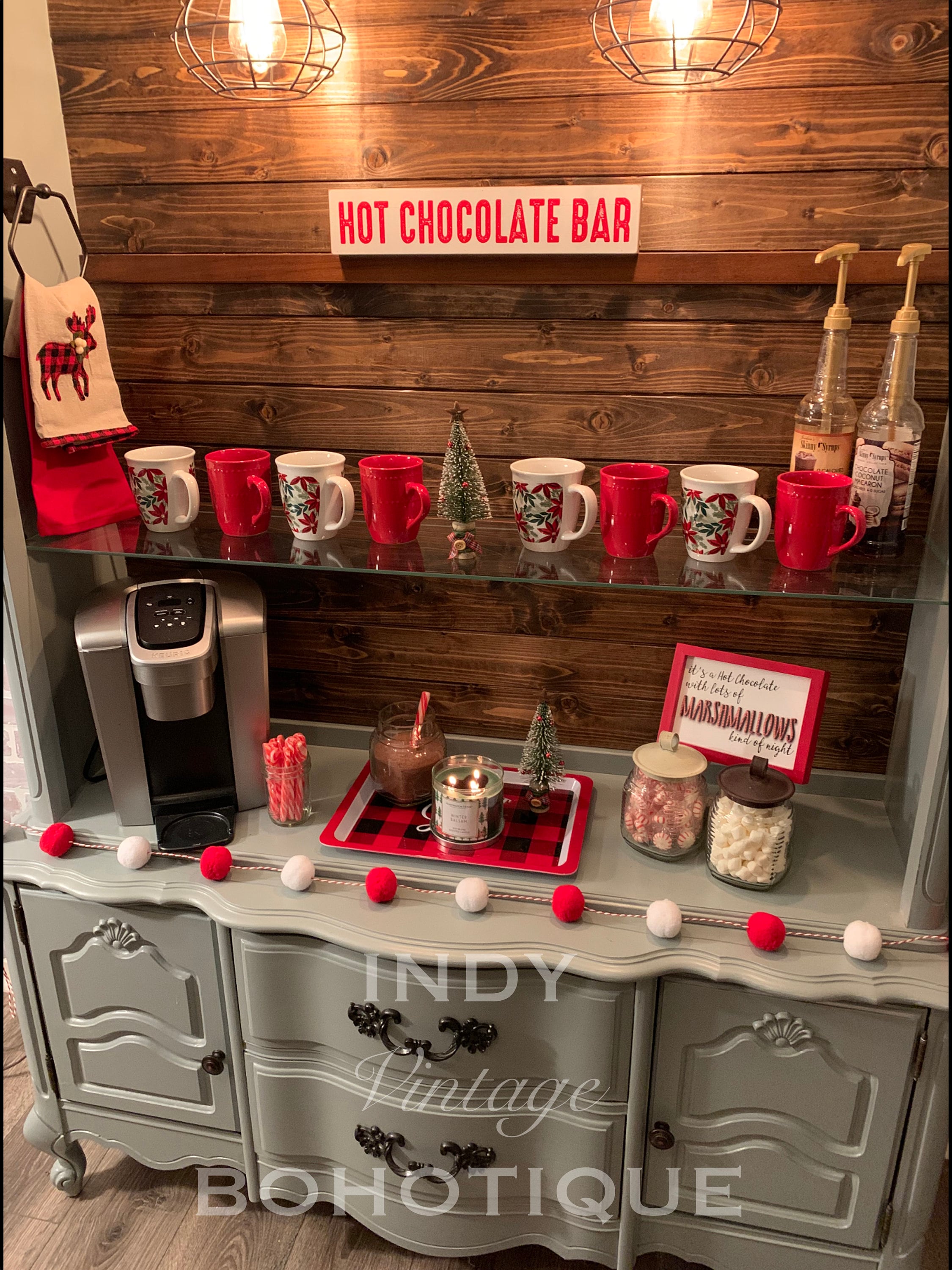 SOLD Gray Farmhouse Coffee Bar China Beverage Etsy Canada