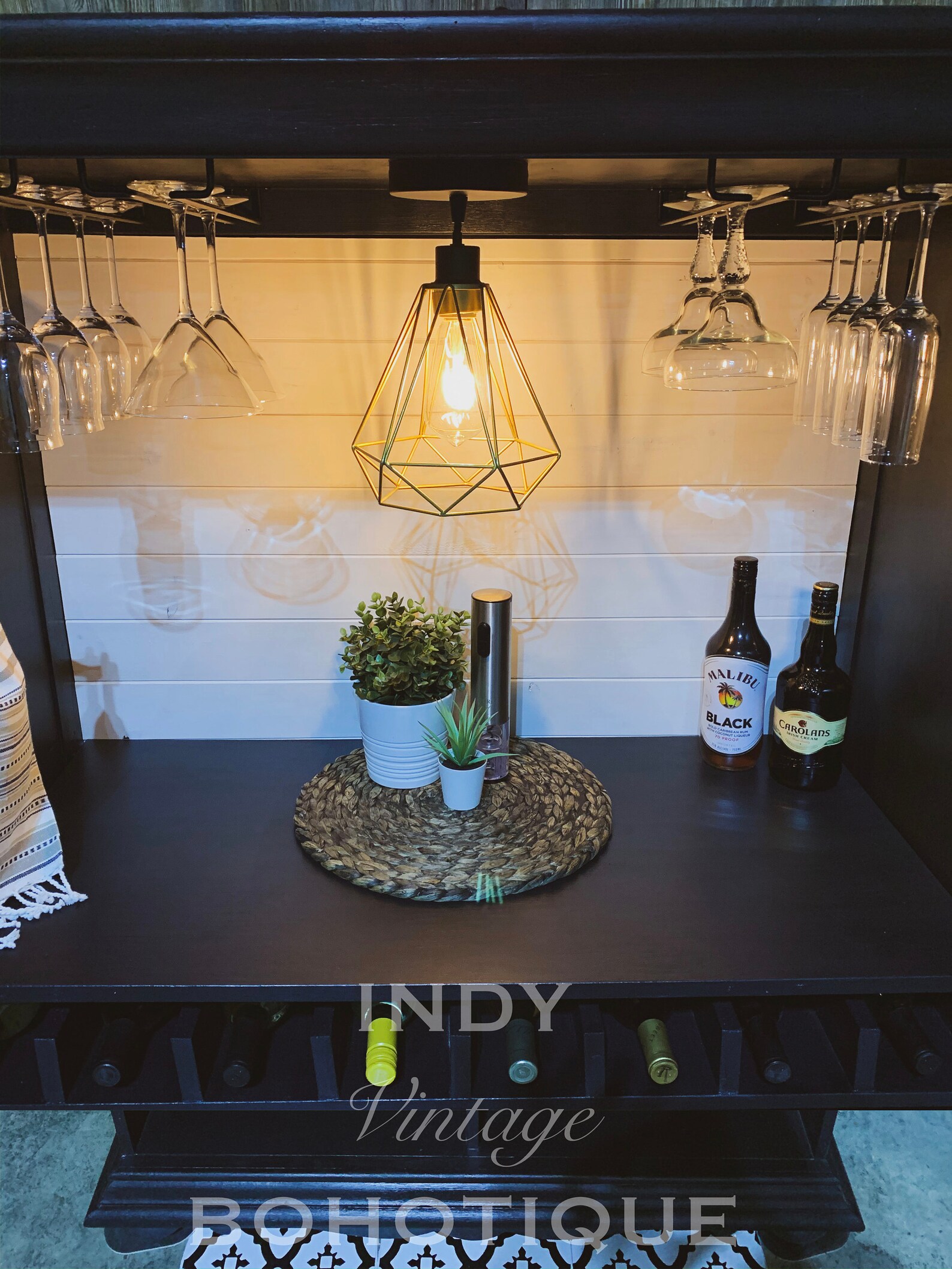 SOLD Modern Farmhouse Wine Bar Liquor Bar Beverage Bar Etsy