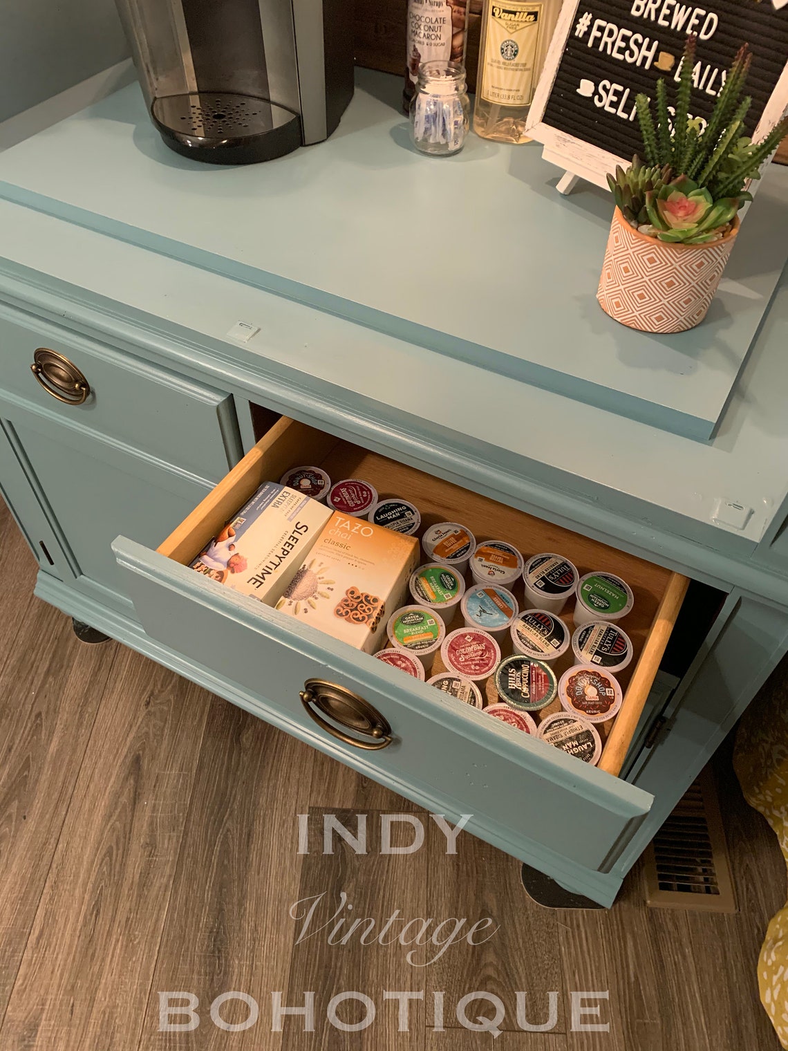 SOLD Custom Armoire Coffee Bar Beverage Bar Wine Bar Etsy