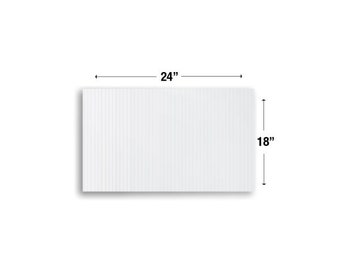 Coroplast 4mm 24" X 12" (4 Pack) Black Corrugated Plastic Sheets - Foto 4