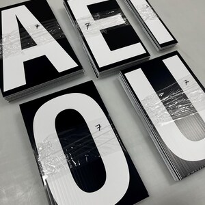 Readerboard Changeable Portable Sign Letters - Vowels Set of Corrugated Plastic ...