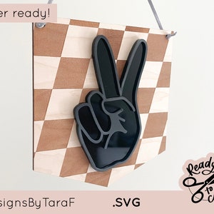 SVG vredesteken checker rad little dude babyjongen jongens kamer decor - glowforge-bestand kinderkamer, lasergesneden bestanden, glowforge svg, laserbestand, svg