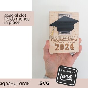 SVG Laser Graduation Money Holder Card Class of 2024 Gift for Grad ...