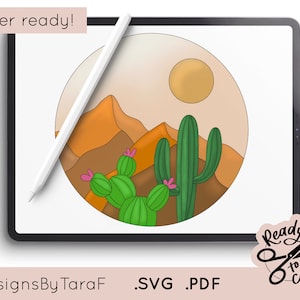 SVG kaktus kaktusy pustynia góra, 3D znak przedszkola glowforge znak, plik glowforge, pliki cięte laserowo, glowforge svg, plik laserowy, plik svg