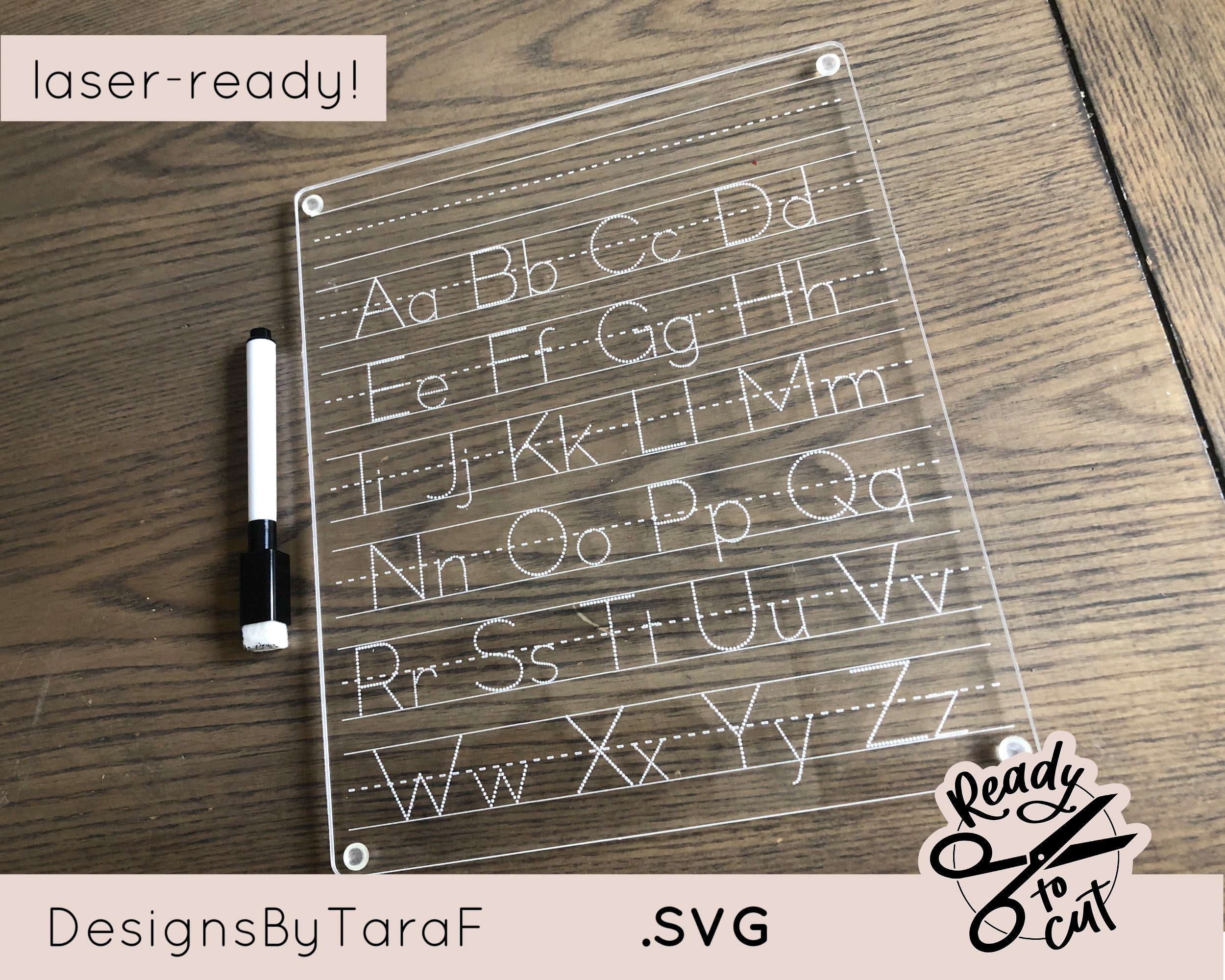Acrylic ABC Dry Erase Letter Tracing Board Kids Homeschool Etsy Australia