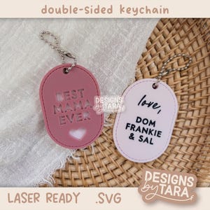 SVG Laser Moederdag moeder sleutelhanger beste mama ooit laserbestand moeder lasergesneden glowforge svg laserbestand svg-bestand