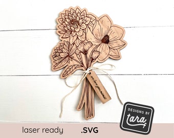SVG Laser mom mothers day floral flowers sign mom file, glowforge file, laser cut files, glowforge svg, laser file, svg file