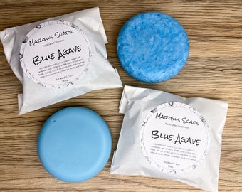 Blue Agave Solid Shampoo and Conditioner Bar Set Syndet Shampoo Conditioner Zero Waste Shampoo