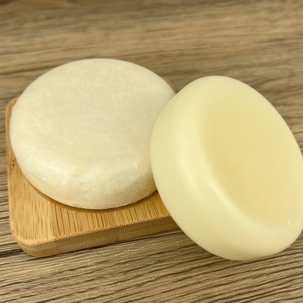 White Tea & Pear Shampoo and Conditioner Bar Sets Syndet Solid Zero Waste Shampoo Conditioner