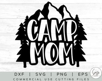 Joyful Camper Paper Cut Template Summer Svg Camping Vector Etsy