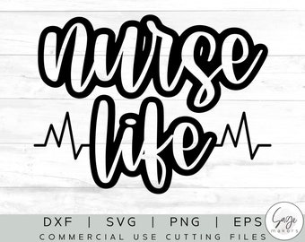 Nurse Life Svgs Etsy