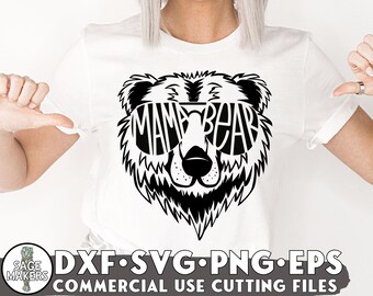 Mama Bear Svg Etsy