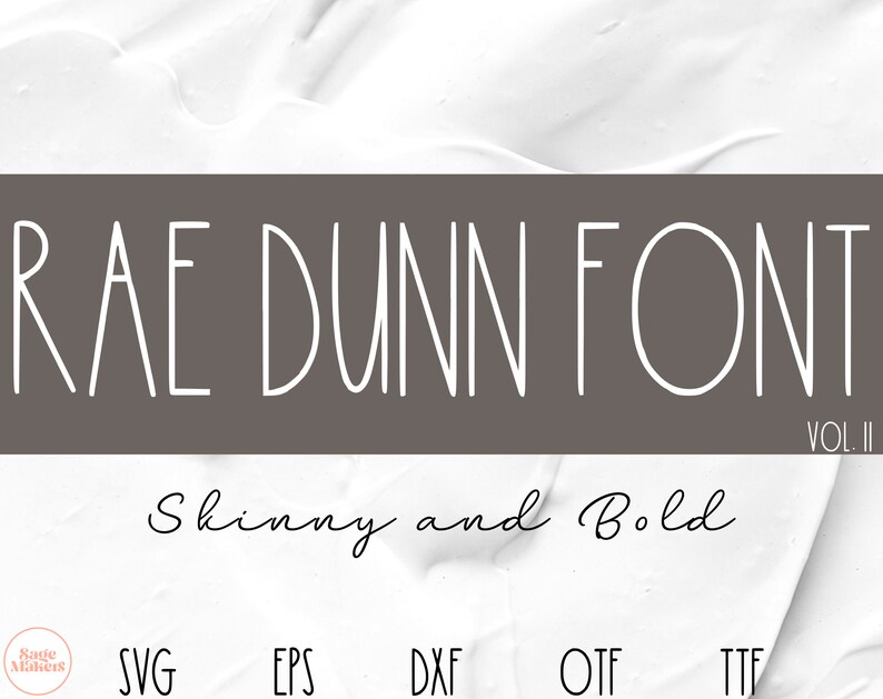 Rae Dunn Font Rae Dunn SVG Rae Dunn Font SVG Cricut Font Etsy