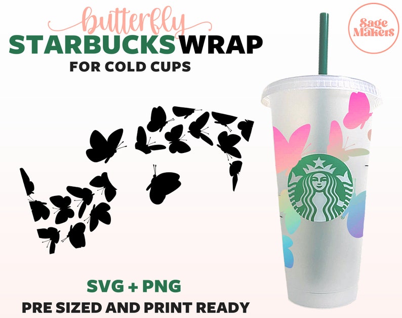 Download Butterfly Starbucks Cup Svg Butterfly Starbucks Cold Cup ...