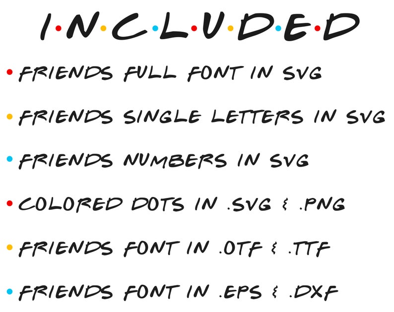 Free Free 203 Friends Letters Svg SVG PNG EPS DXF File