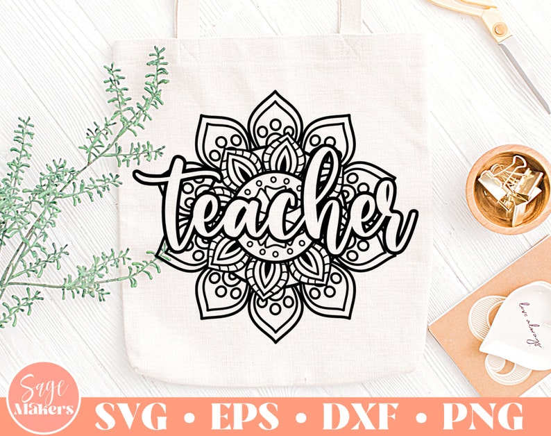 Download Mandala SVG Design Teacher Svg Files For Cricut Back To | Etsy
