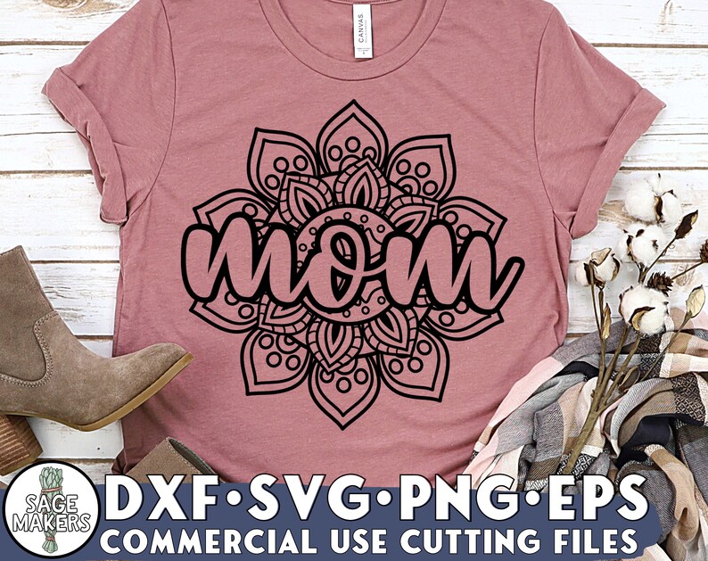 Download Mandala SVG Design Mom Svg Files For Cricut Mothers Day | Etsy