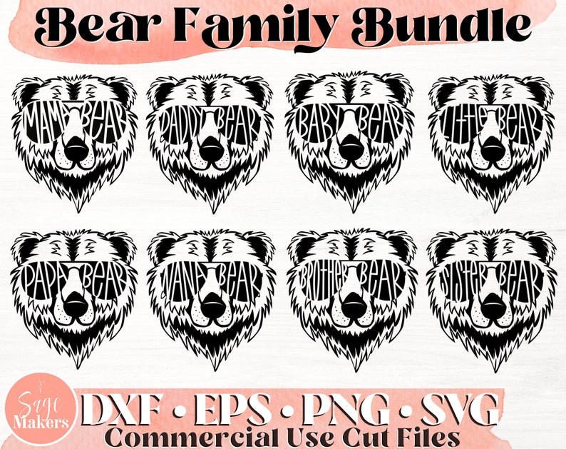 Download Bear With Sunglasses SVG Design Bundle Bear Svg Files For ...