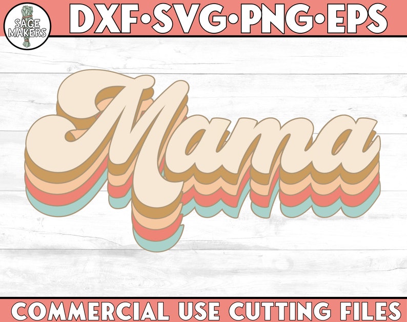 Download Mama SVG Design 1980 Vintage Svg Files For Cricut Digital ...