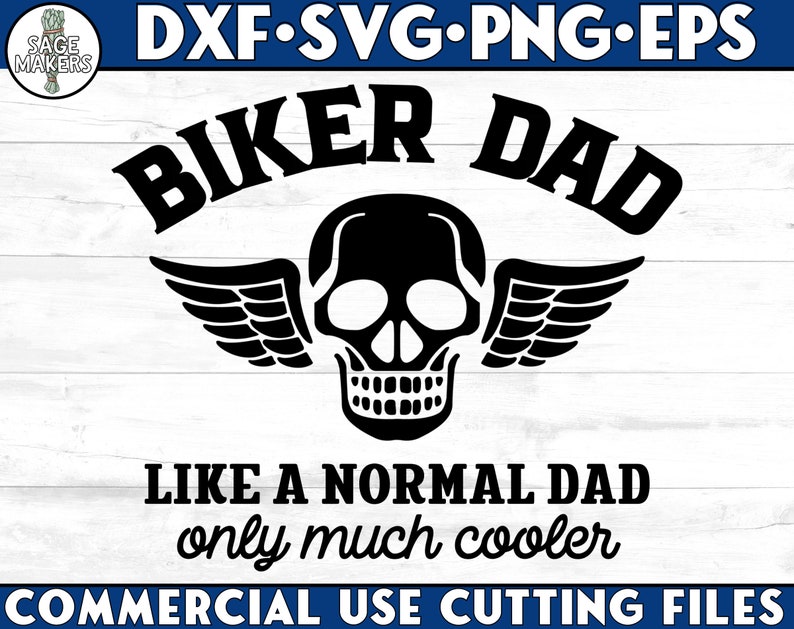 Download Biker Dad SVG Design Fathers Day Svg Files For Cricut Dad ...