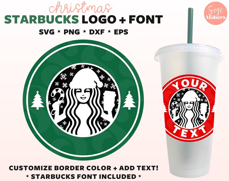 Download Christmas Starbucks Logo SVG Christmas Starbucks Cup Svg | Etsy