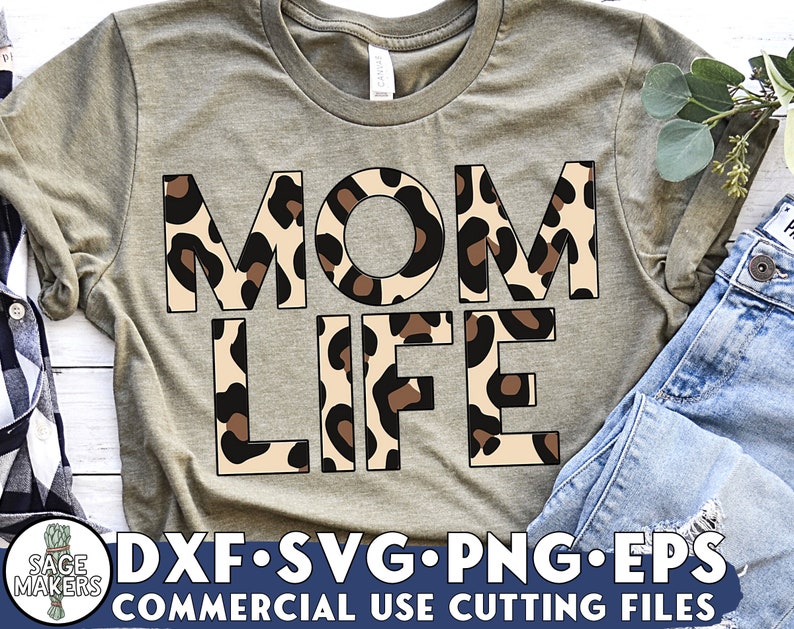 Download Leopard Mom Life SVG Design Mom Life Svg Files For Cricut | Etsy