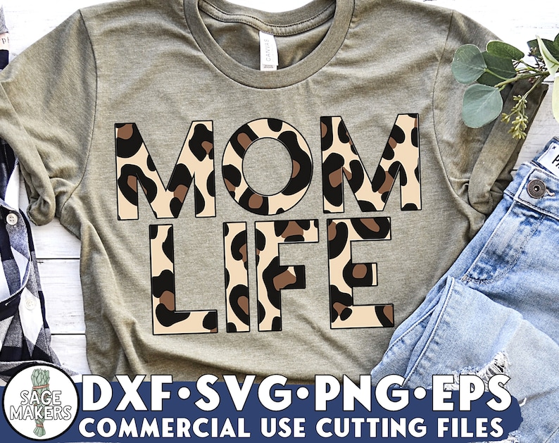 Download Leopard Mom Life SVG Design Mom Life Svg Files For Cricut | Etsy