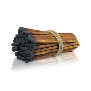 4” Long Matches - Matchbox Refill , Wedding Matches - Wholesale Bulk Matches - Brown Stem - Black Tip