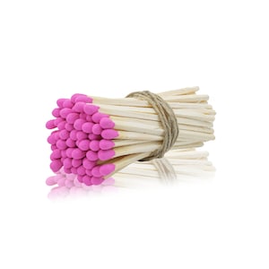 3” Long Matches - Matchbox Refill , Wedding Matches - Wholesale Bulk Matches - Pink