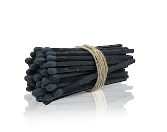 3” Long Matches - Matchbox Refill , Wedding Matches - Wholesale Bulk Matches - Charcoal