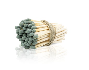 2" Long Matches - Matchbox Refill , Wedding Matches - Wholesale Bulk Matches - Dark Green