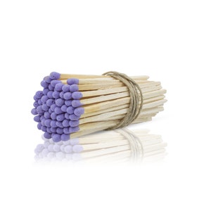 3" Inch Purple Long Wooden Matchsticks for Home Decor Wedding Favors Crafts Matchbox Refill Safety Matches Bulk Wholesale Loose