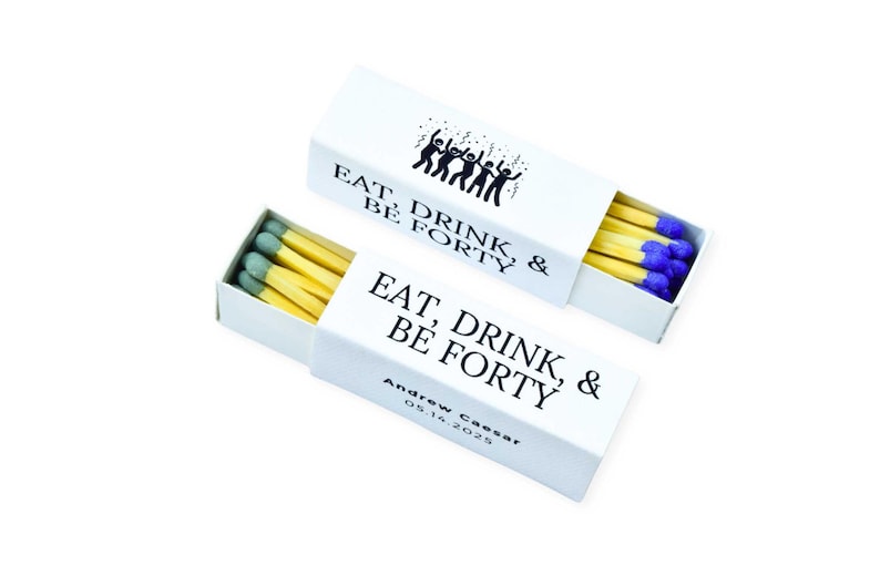 Fun Matchboxes Customizable Birthday Matchboxes – Set of 10 – Fun Birthday Design ...