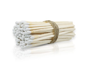 4” Long Matches - Matchbox Refill , Wedding Matches - Wholesale Bulk Matches - White