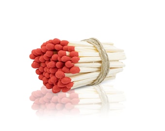 2" Long Matches - Matchbox Refill , Wedding Matches - Wholesale Bulk Matches - Red