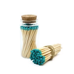 Light Green - 3&quot; - Matchsticks in Jar - Perfect for Gifts, Match Holder Bottle, Wedding Matches, Match Striker Bottom