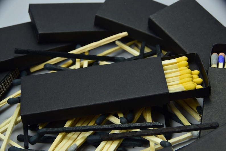 3 Zoll lange Streichhölzer, Streichholzschachteln, für, Hochzeit, kleines Geschenk, bunt, Streichholzschachtel Bild 3