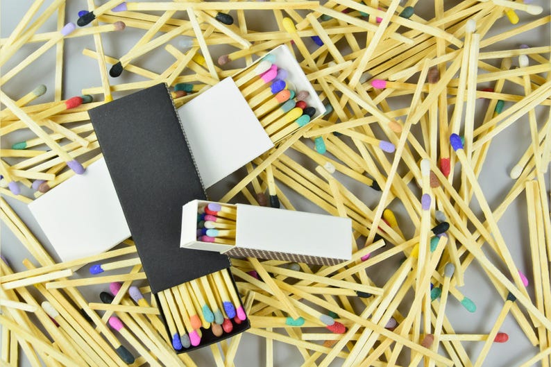 3 Zoll lange Streichhölzer, Streichholzschachteln, für, Hochzeit, kleines Geschenk, bunt, Streichholzschachtel Bild 8