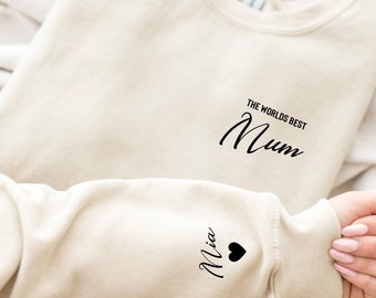 Mum Sweatshirt. Personalised Sweater for Mum with Children's names Mummy Jumper, gift for her, Mothers day. Personalized Mum Sweatshirt.