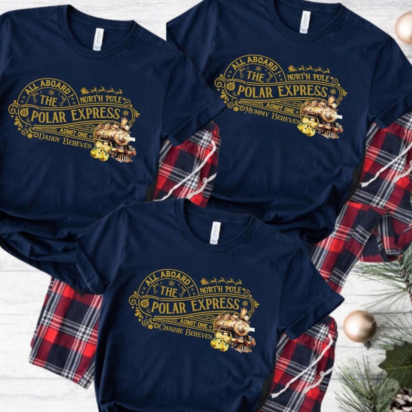 Polar Express Christmas Pyjamas, Christmas Eve Pyjamas, adult Matching PJs. Christmas Polar Express pajamas. Christmas Eve Box. New 2024.