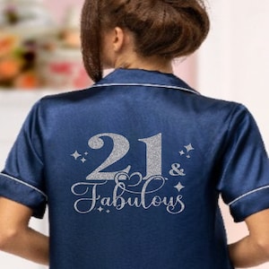 Personalised 21st birthday pyjamas hotsell