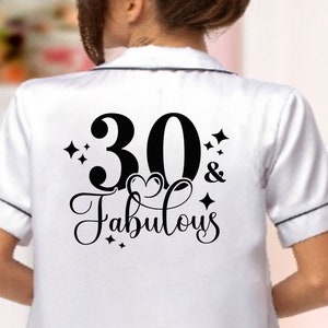Personalised pyjamas 30th birthday clearance